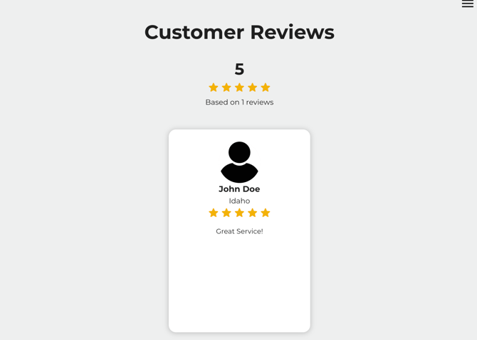 CustomerReviewsExample