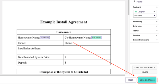 DocuSign_Template_Save&Close