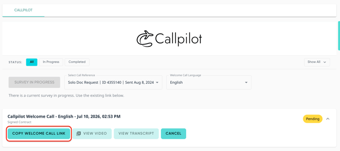 Callpilot_CopyWelcomeCallLink