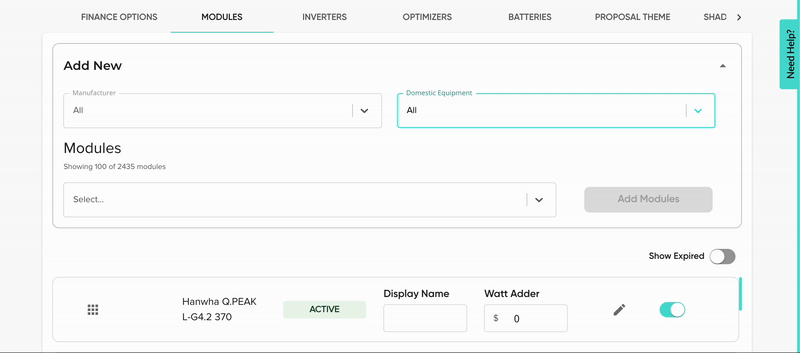 How to Add or Expire a Module
