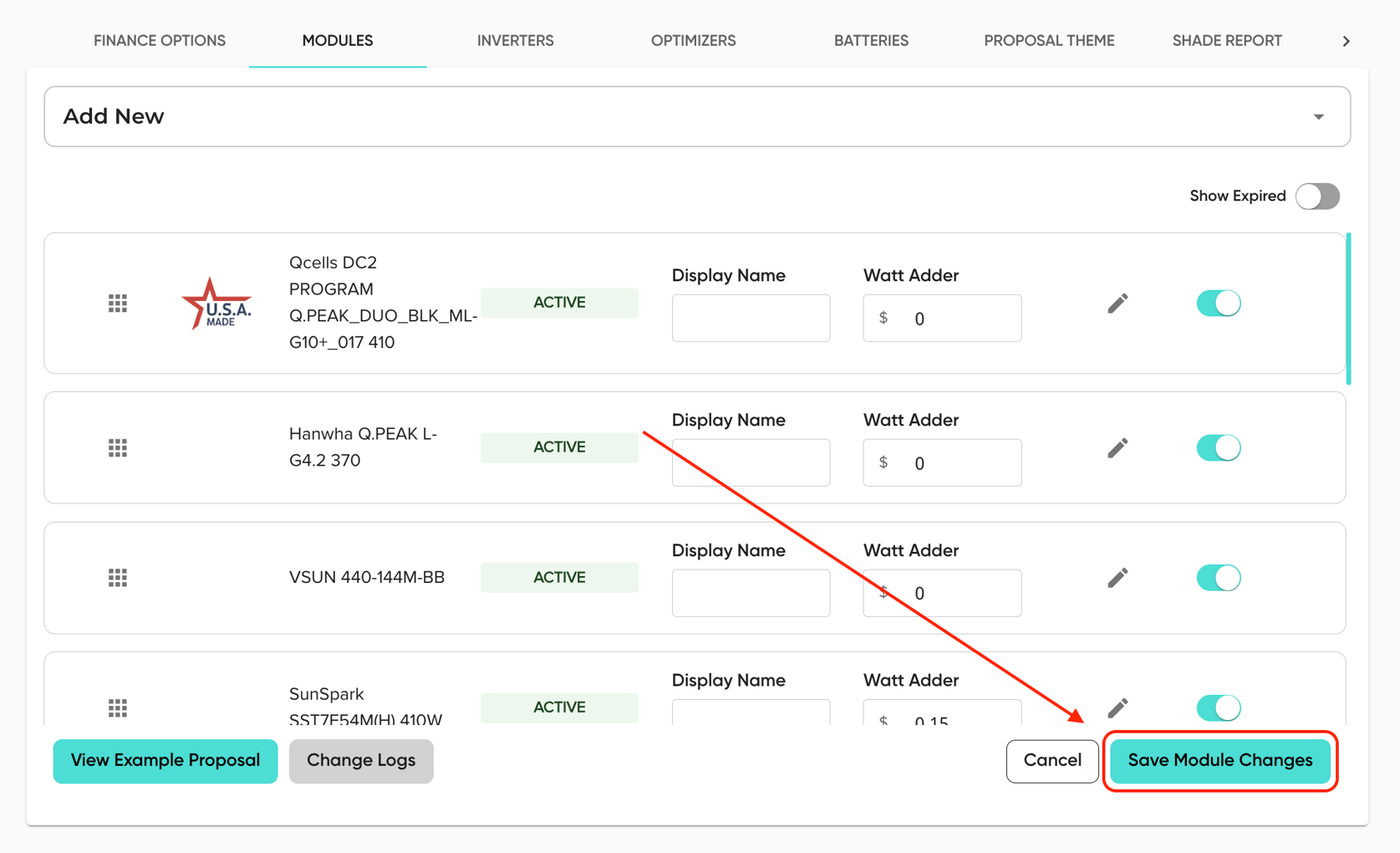 How to Add or Expire a Module