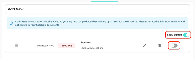 Optimizers_ShowExpired_Reactivate