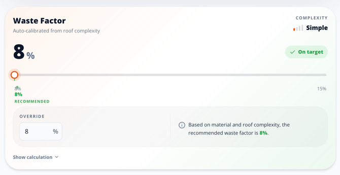 Pricing_WasteFactorRec