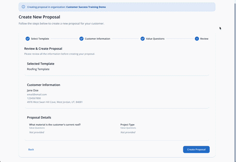 Roofing_CustomerCreation_ReviewSubmit_GIF