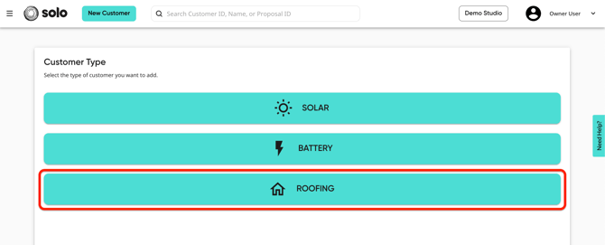 Roofing_SelectCustomerType