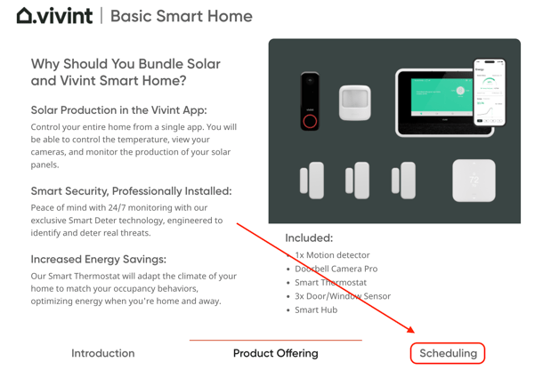 Vivint_SchedulingSectionOfPage